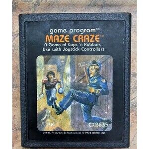 Maze Craze - 1978 - CX2635 - ATARI 2600 Cartridge Only!